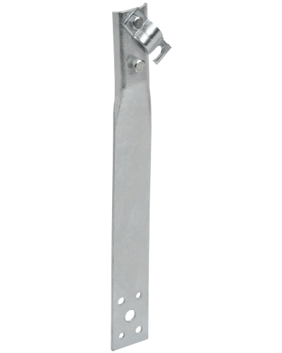 Держатель проводника круглого 6-10мм винтовой прямой h=60мм оцинкованная сталь IEK (ZDP86-11-1-16-60) в Хасавюрте Крепеж Pintop.ru