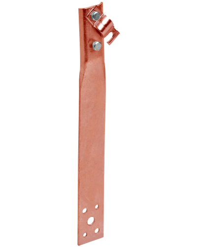 Держатель проводника круглого 6-10мм винтовой прямой h=150мм медь IEK (ZDP86-50-1-16-150) в Хасавюрте Крепеж Pintop.ru