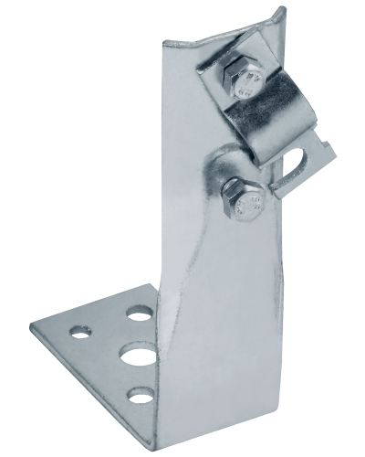 Держатель проводника круглого 6-10мм винтовой угловой h=150мм оцинкованная сталь HDZ IEK (ZDP87-14-1-16-150) в Хасавюрте Крепеж Pintop.ru