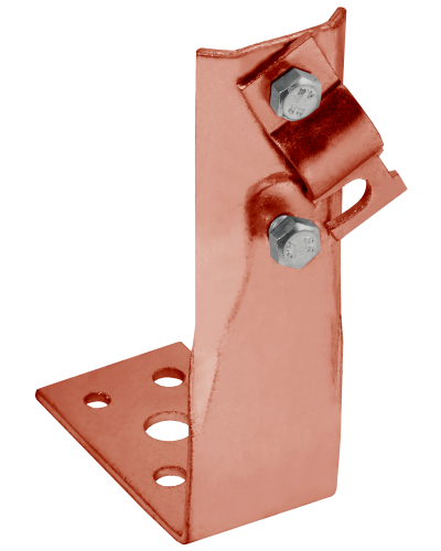 Держатель проводника круглого 6-10мм винтовой угловой h=60мм медь IEK (ZDP87-50-1-16-60) в Хасавюрте Крепеж Pintop.ru