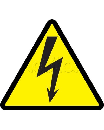 Самоклеящаяся этикетка: 85x85x85, символ Молния IEK (YPC30-MOLNI-3-096) в Хасавюрте Дополнительное оборудование для ОПС Pintop.ru