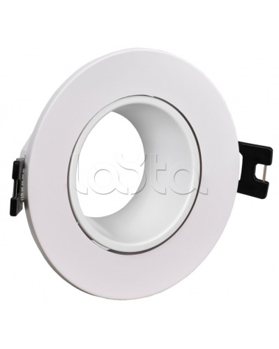 Светильник 4104 встраиваемый MR16 круг пласт. белый IEK (LT-UVB0-4104-GU05-1-K01) в Хасавюрте Светильники Pintop.ru