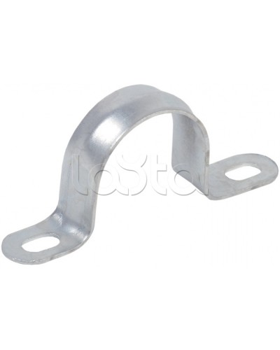 Скоба двухлапковая d31-32 IEK CMAT11-31-100 в Хасавюрте Держатели, клипсы, скобы Pintop.ru