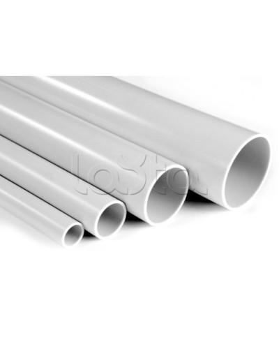 Труба гладкая самозатухающая ПВХ 25 мм серый IEK (CTR10-025-K41-060I) в Хасавюрте Гладкая труба Pintop.ru