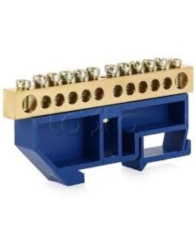 Шина нулевая с DIN-изолятором ШНИ-6x9-10-Д-С IEK YNN10-69-10D-K07 в Хасавюрте Клеммные колодки Pintop.ru