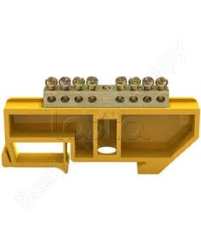 Шина PE земля на DIN-изоляторах ШНИ-6х9-8-Д-Ж IEK YNN10-69-8D-K05 в Хасавюрте Клеммные колодки Pintop.ru