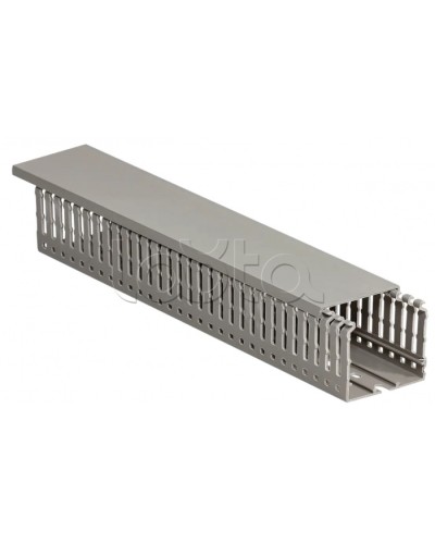 Кабель-канал перфорированный 60х40 ИМПАКТ IEK (CKM50-060-040-1-K03) в Хасавюрте Кабель-канал Pintop.ru