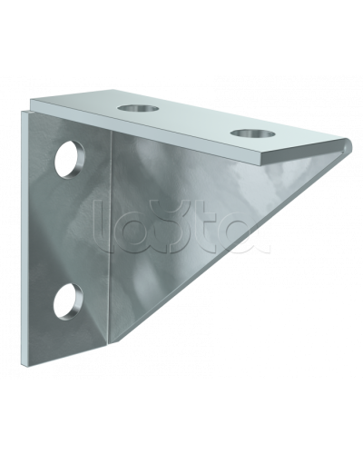 Уголок крепежный двойной усиленный для STRUT-профиля HDZ IEK (CLM50D-UUS-107-40-HDZ) в Хасавюрте Аксессуары для лотков Pintop.ru