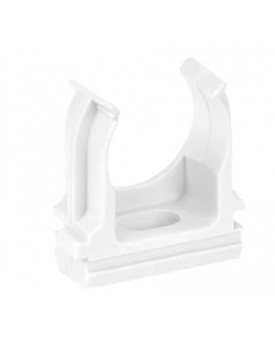 ELASTA Держатель с защелкой CF25 белый IEK (ET-TA00D-CF-025-K01-010) в Хасавюрте Держатели, клипсы, скобы Pintop.ru