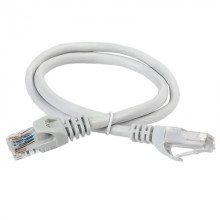 ITK Коммутационный шнур (патч-корд) кат.5Е UTP 1м серый (PC01-C5EU-1M)