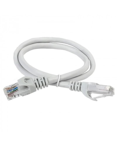 ITK Коммутационный шнур (патч-корд) кат.5Е UTP 1м серый (PC01-C5EU-1M) в Хасавюрте Патчкорды (медные) Pintop.ru