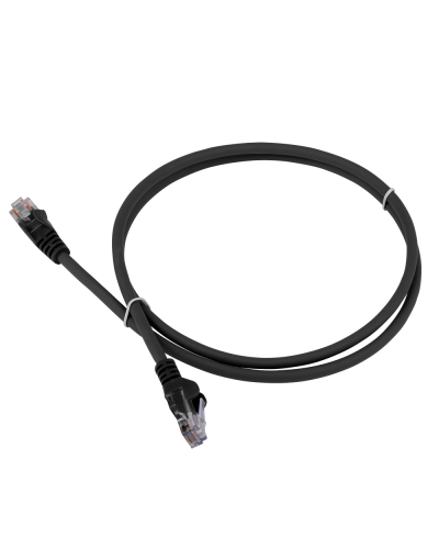 Патч-корд LANMASTER LSZH UTP кат.5e, 0.3 м, черный LANMASTER LAN-PC45/U5E-0.3-BK в Хасавюрте Патчкорды (медные) Pintop.ru
