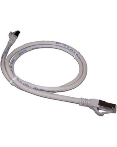 Патч-корд RJ45 - RJ45, 4 пары, FTP, категория 6A, 5 м, серый LANMASTER LAN6A-S45-45-5.0-GY в Хасавюрте Патчкорды (медные) Pintop.ru