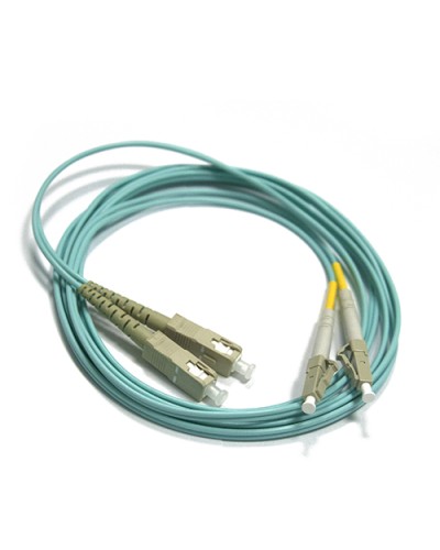 Шнур оптический LC-SC, duplex, 50/125, OM3, LSZH, 1 м LANMASTER LAN-2LC-2SC/OM3-1.0 в Хасавюрте Патч-корды оптические Pintop.ru