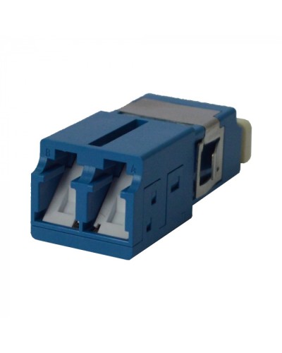 Адаптер оптический LC SM, со шторкой, корпус SC, дуплексный LANMASTER (LAN-2LCS/SH-AM-SM) в Хасавюрте Проходные адаптеры и розетки оптические Pintop.ru