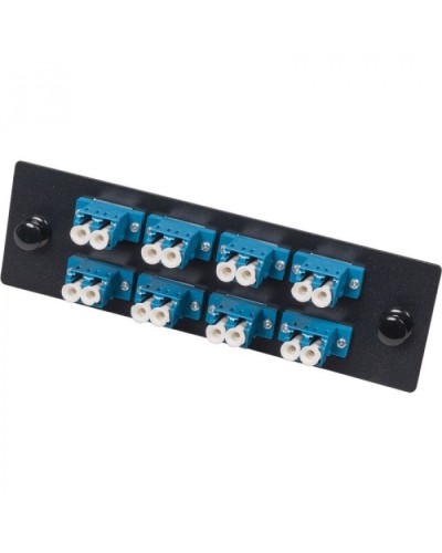 Адаптерная панель для кроссов LAN-FOBM с 8 дуплексными адаптерами LC/OM3 LANMASTER (LAN-APM-8x2LC/OM3) в Хасавюрте Кроссы оптические Pintop.ru