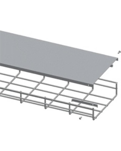 Крышка для лотка шириной 150мм, 1м. LANMASTER LAN-MT-AB150-EZ в Хасавюрте Аксессуары для лотков Pintop.ru