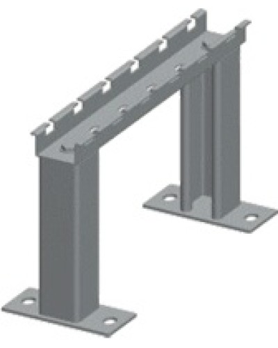 Рама напольная для лотка шириной 100мм LANMASTER LAN-MT-KR100-EZ в Хасавюрте Аксессуары для лотков Pintop.ru