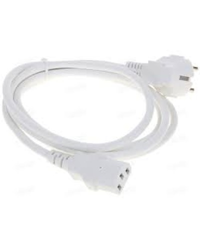 Шнур питания C13-Schuko угловая, 3х0.75, 220В, 10А, белый, 1 метр LANMASTER (LAN-PP13/SHA-1.0-WH) в Хасавюрте Аксессуары для стоек и шкафов Pintop.ru