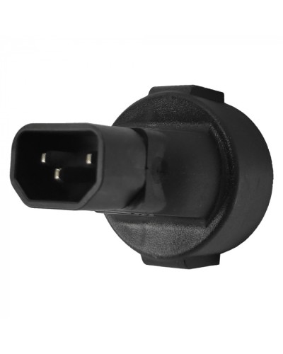 Адаптер переходной, розетка Schuko - вилка C14, 220В, 10А, черный LANMASTER (LAN-PPS/14-BK) в Хасавюрте Проходные адаптеры и розетки оптические Pintop.ru