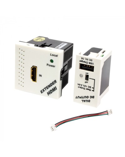 Конвертор RJ45-HDMI LANMASTER LAN-SIP-23HDMI/TX-WH в Хасавюрте Медиаконвертеры Pintop.ru