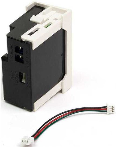 Блок питания для конвертора RJ45-VGA, формата Mosaic, 22.5х45мм, вертикальный, белый LANMASTER LAN-SIP-23VGA/VP-WH в Хасавюрте Электротехническое оборудование Pintop.ru