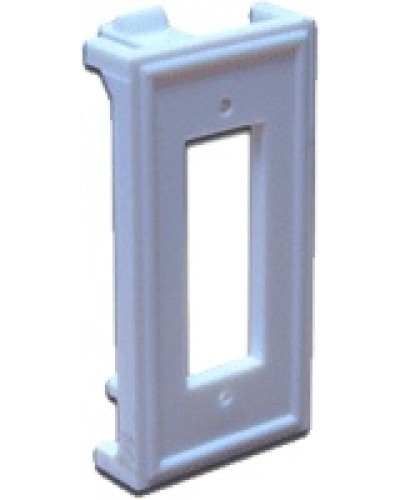 Вставка 22.5х45 для ВО адаптера SC дуплексный, белая LANMASTER LAN-SIP-2SC-WH в Хасавюрте Аксессуары для кабель-канала Pintop.ru