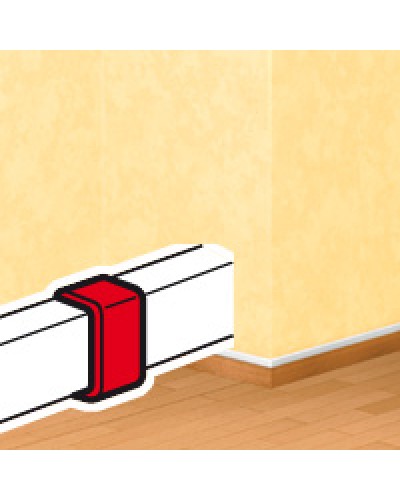 Накладка на стык DLPlus 60х16/20 белый Legrand (033608) в Хасавюрте Аксессуары для кабель-канала Pintop.ru