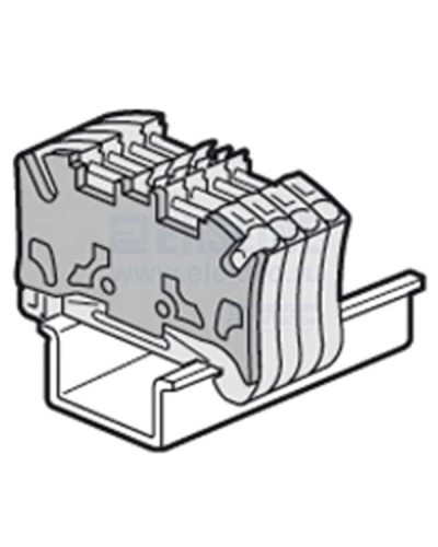 Торцевая крышка Viking 3 для пружинных клемм с шагом 5 мм двухъярусных Legrand 037589 в Хасавюрте Клеммные колодки Pintop.ru