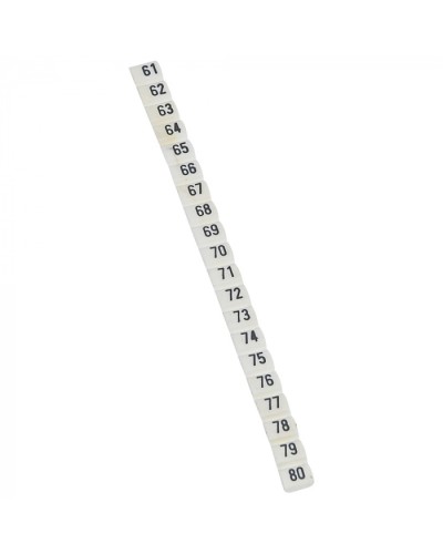 Маркер CAB3 цифры 61-80 Legrand 038163 в Хасавюрте Аксессуары для кабель-канала Pintop.ru