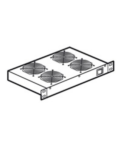 Полка с 4 вентиляторами высотой 1U Legrand 046490 в Хасавюрте Полки для шкафов и стоек Pintop.ru