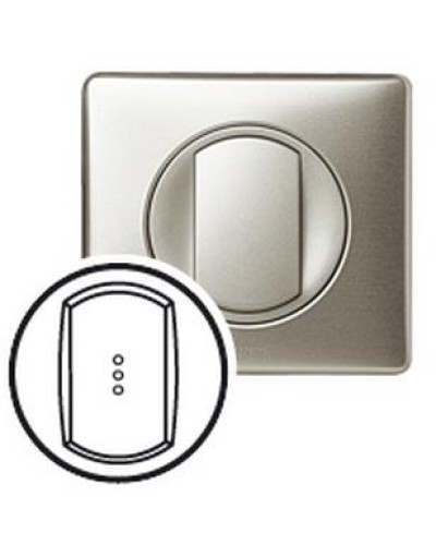 Лицевая панель для выключателя с индикацией титан Celiane Legrand 068303 в Хасавюрте Аксессуары для кабель-канала Pintop.ru