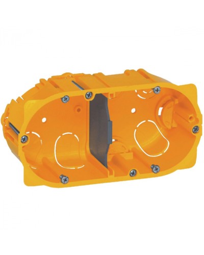 Коробка для сухих перегородок 2-местная, глубина 40 мм Batibox Legrand 080042 в Хасавюрте Распределительные коробки Pintop.ru