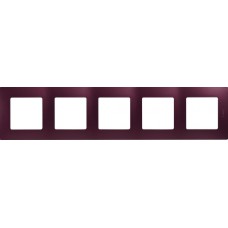 Рамка 5 постов Etika сливовый Legrand 672565