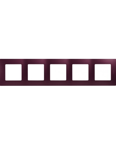 Рамка 5 постов Etika сливовый Legrand 672565 в Хасавюрте Аксессуары для кабель-канала Pintop.ru