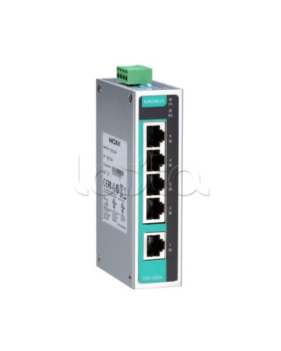 Коммутатор неуправляемый промышленный 5-портовый Moxa EDS-205A-T в Хасавюрте Коммутаторы Pintop.ru
