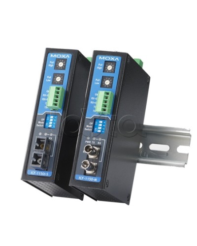 Конвертор RS-232/422/485 в оптику MM (ST)Moxa ICF-1150I-M-ST-T в Хасавюрте Дополнительное оборудование для ОПС Pintop.ru