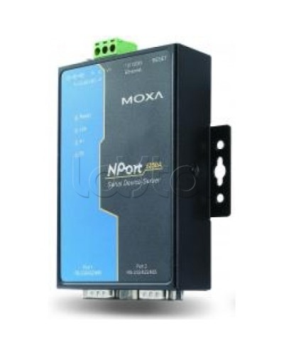 Сервер 2-портовый RS-232/422/485 в Ethernet Moxa NPort 5250A-T в Хасавюрте Дополнительное оборудование для ОПС Pintop.ru