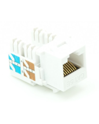 Модуль-вставка типа Keystone, Кат.5e (Класс D), 100МГц, RJ45/8P8C, 110/KRONE, T568A/B, неэкранированный, белый, уп-ка 10шт. NETLAN EC-UKJ-UD2-WT-10 в Хасавюрте Коннекторы Pintop.ru