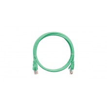 Шнур коммутационный 2хRJ45/8P8C, U/UTP, 4 пары, Кат.5е, LSZH, зеленый (2м) NIKOMAX NMC-PC4UD55B-020-C-GN
