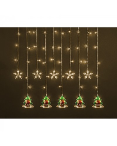Гирлянда Navigator 95 029 NGF-D037-06 (бахрома звезды и елки RGBY 3*0.6м IP20) в Хасавюрте Источники света(Лампы) Pintop.ru