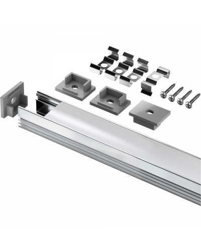 Профиль Navigator 95 327 NPR-02-SET накладной с рассеивателем в Хасавюрте Монтажные материалы Pintop.ru