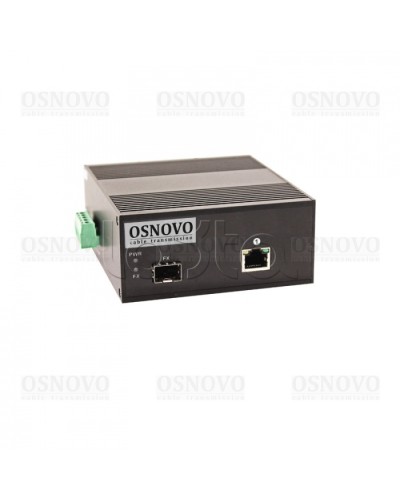 Медиаконвертер Gigabit Ethernet с поддержкой PoE OSNOVO OMC-1000-11X/I в Хасавюрте Медиаконвертеры Pintop.ru