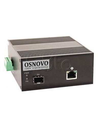 Промышленный компактный медиаконвертер OSNOVO OMC-1000-11BX-I в Хасавюрте Медиаконвертеры Pintop.ru