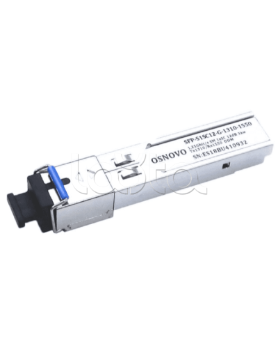 SFP Модуль OSNOVO SFP-S1SC12-G-1310-1550-I в Хасавюрте Модули SFP/XFP/GBIC Pintop.ru