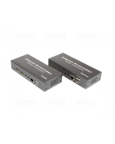 Комплект для передачи HDMI, USB, аудио, RS232 и ИК управления по сети Ethernet OSNOVO TLN-HiKMDA2+RLN-HiKMDA2 в Хасавюрте Видеоусилители, Модуляторы, Делители Pintop.ru