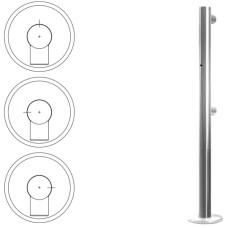 Стойка ограждения односторонняя с отверстием под фиксатор слева (антик серебро) Oxgard