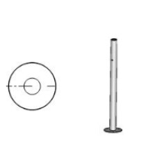 Стойка ограждения с отверстием под фиксатор односторонняя слева Oxgard Стойка ограждения односторонняя с отверстием под фиксатор слева (ВЗР 1996.09.12)