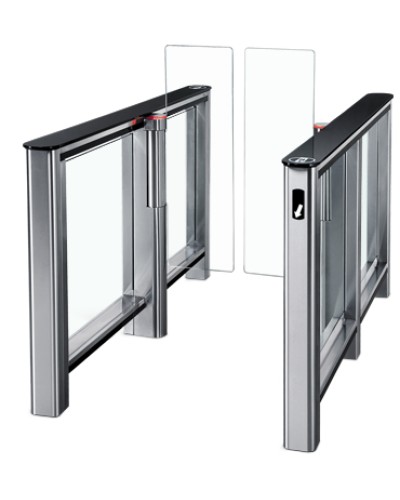 Турникет PERCo-ST-01 с крышками из закал. стекла со створками Створки шириной 425 мм в Хасавюрте Турникеты Pintop.ru