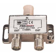 Делитель ТВ х 2 под F разъём 5-1000 МГц (10шт/уп) PROCONNECT 05-6021